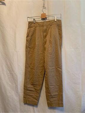 Everlane Tan Trousers Classic Straight-Leg